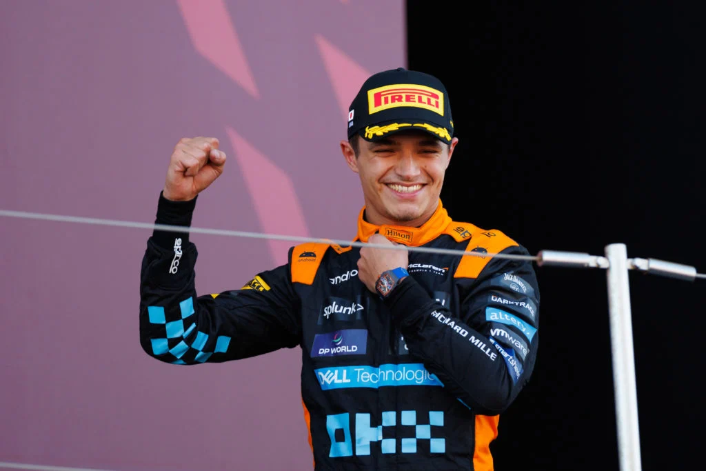 Lando Norris Monaco Grand Prix celebration